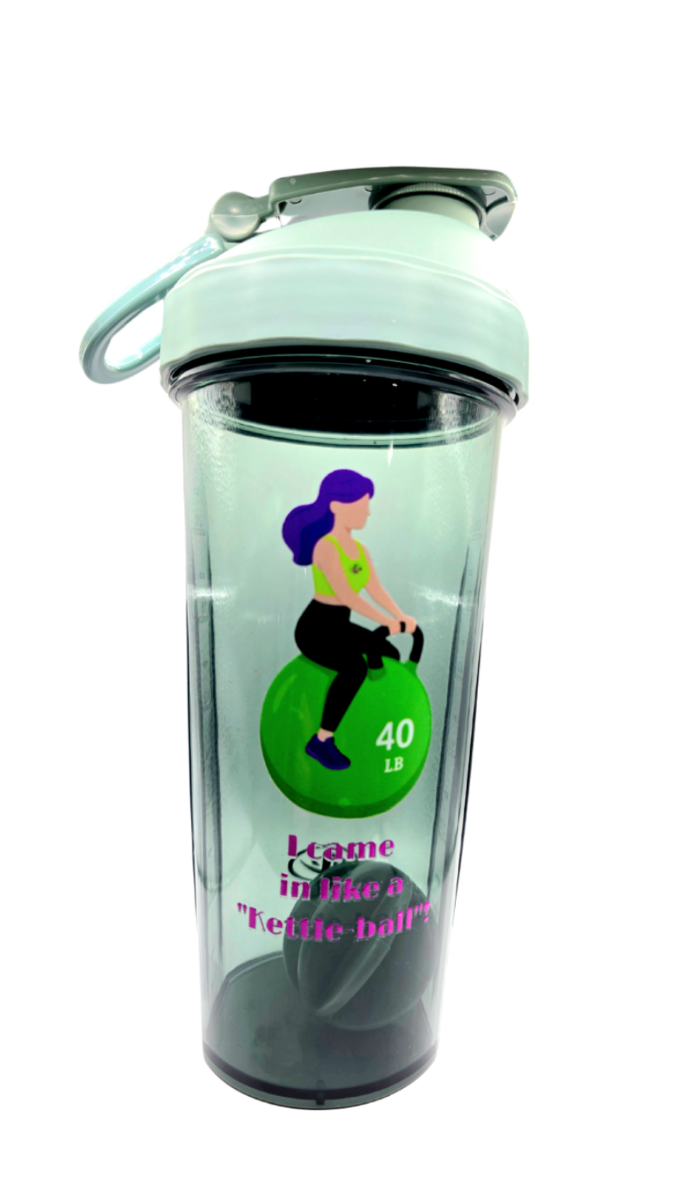 I CAME IN LIKE A "KETTLE - BALL"! - Gray