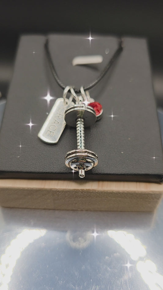 Large Barbell: Self-Love Necklace