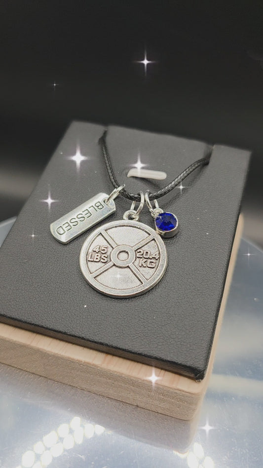 45 LBS Plate: Faith Necklace