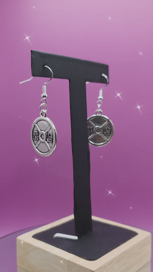 25 LBS Plate Sterling Silver Hook Earrings