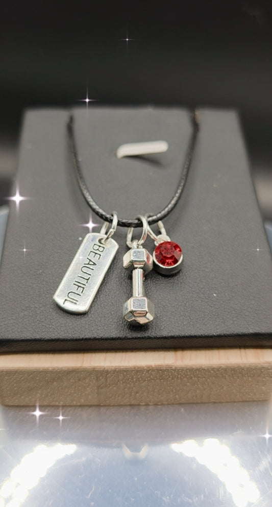 Dumbbell: Self-Love Necklace