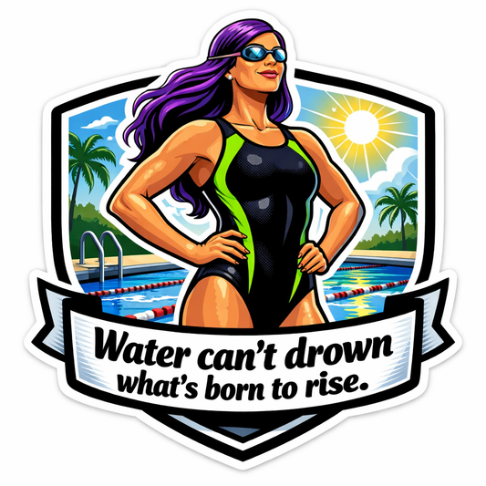 Water can't drown what's born to rise. - opt.1