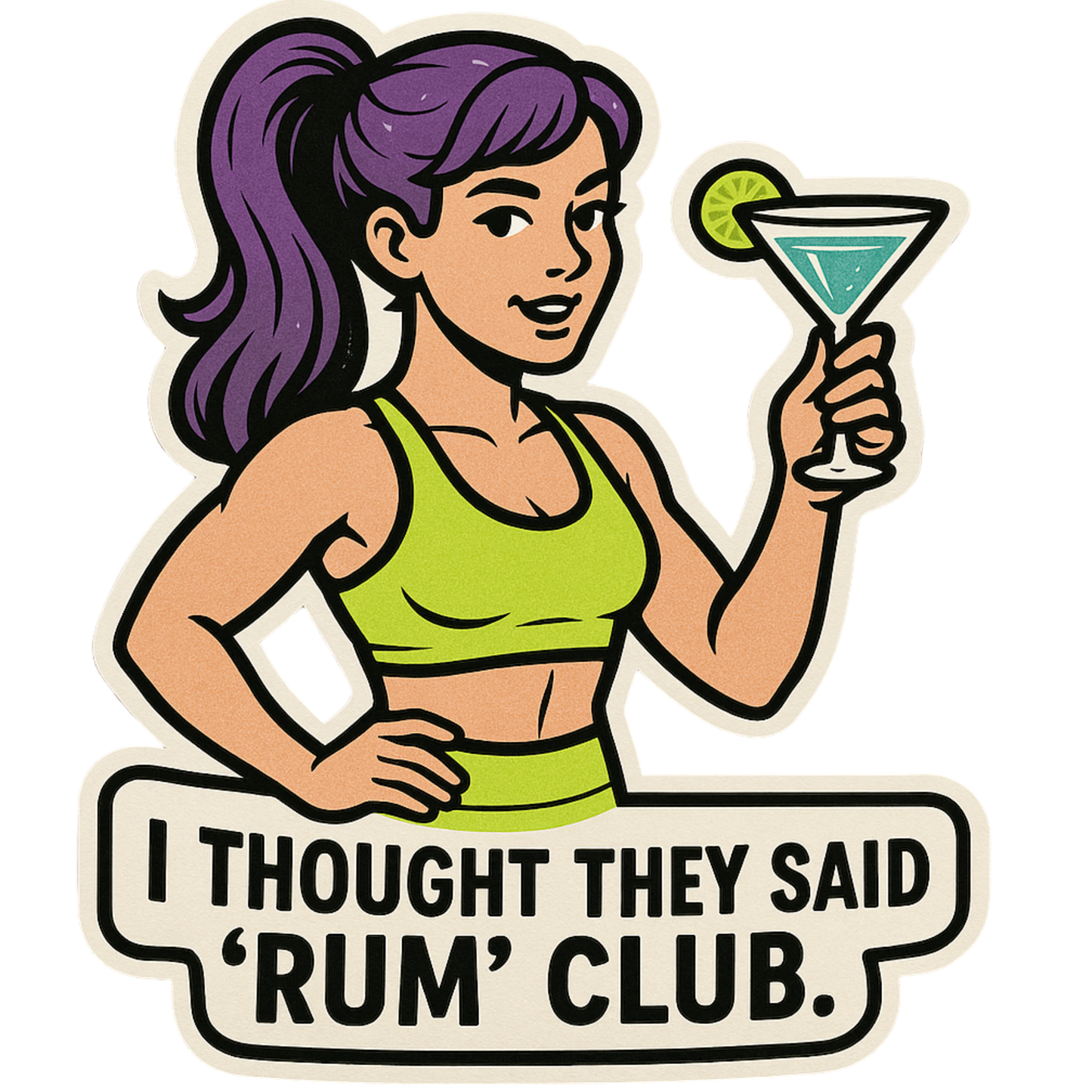 I thought they said "rum" club - opt.1