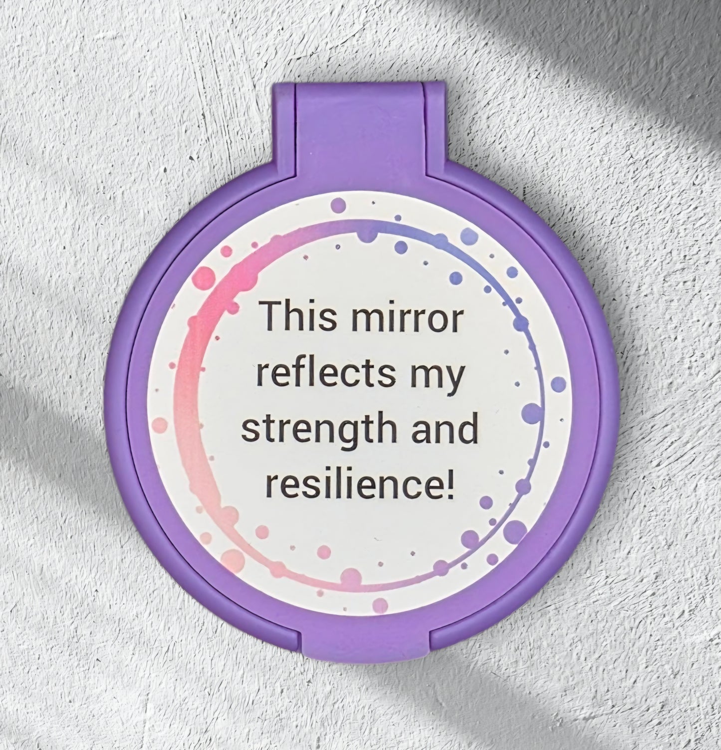 This mirror reflects my strength and resilience!-Purple
