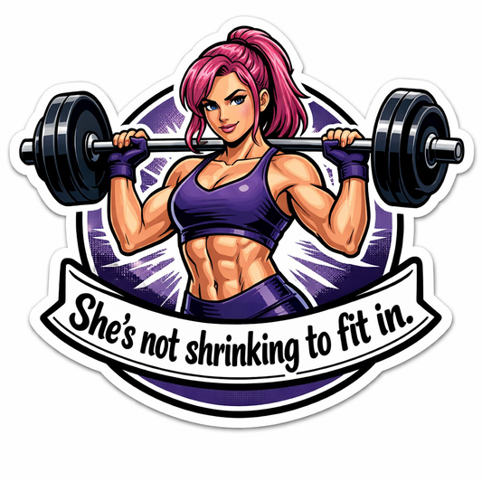 She's not shrinking to fit in. - opt.1